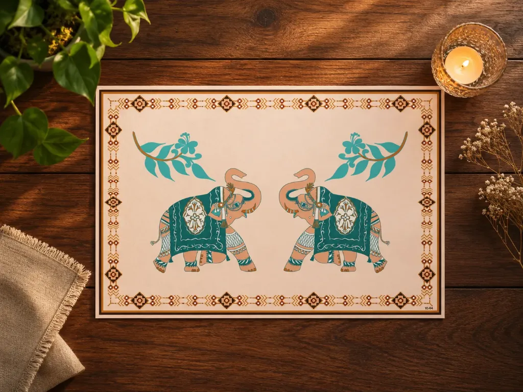 [VI04] VI Royal Elephant Disposable Table Mat