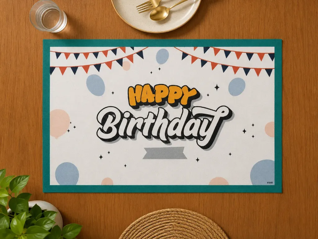 VI Celebration Birthday Disposable Table Mat